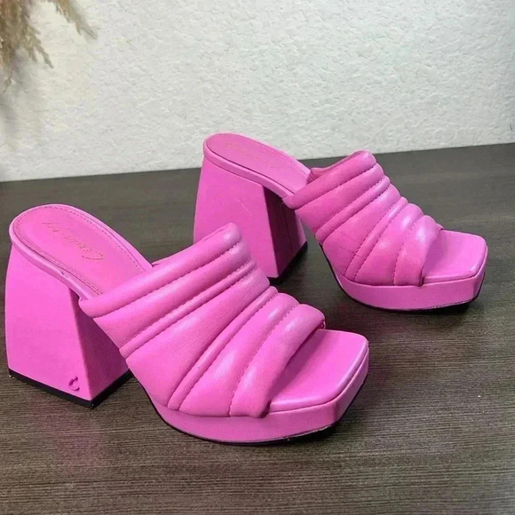 Circus by Sam Edelman Marlie Women's Size 5 Pink Crush Platform Sandal Shoes - Picture 3 of 16